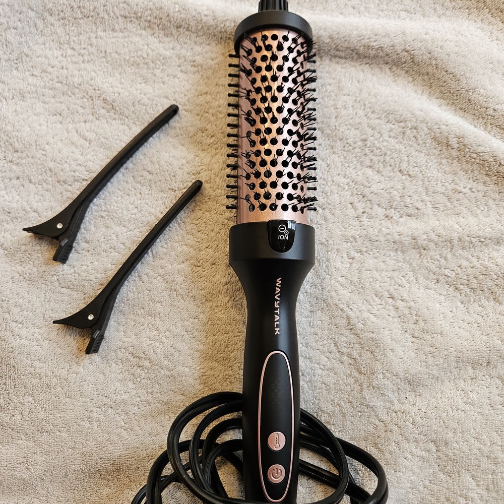 Wavytalk Hot Air Round Brush - Black & Rose Gold